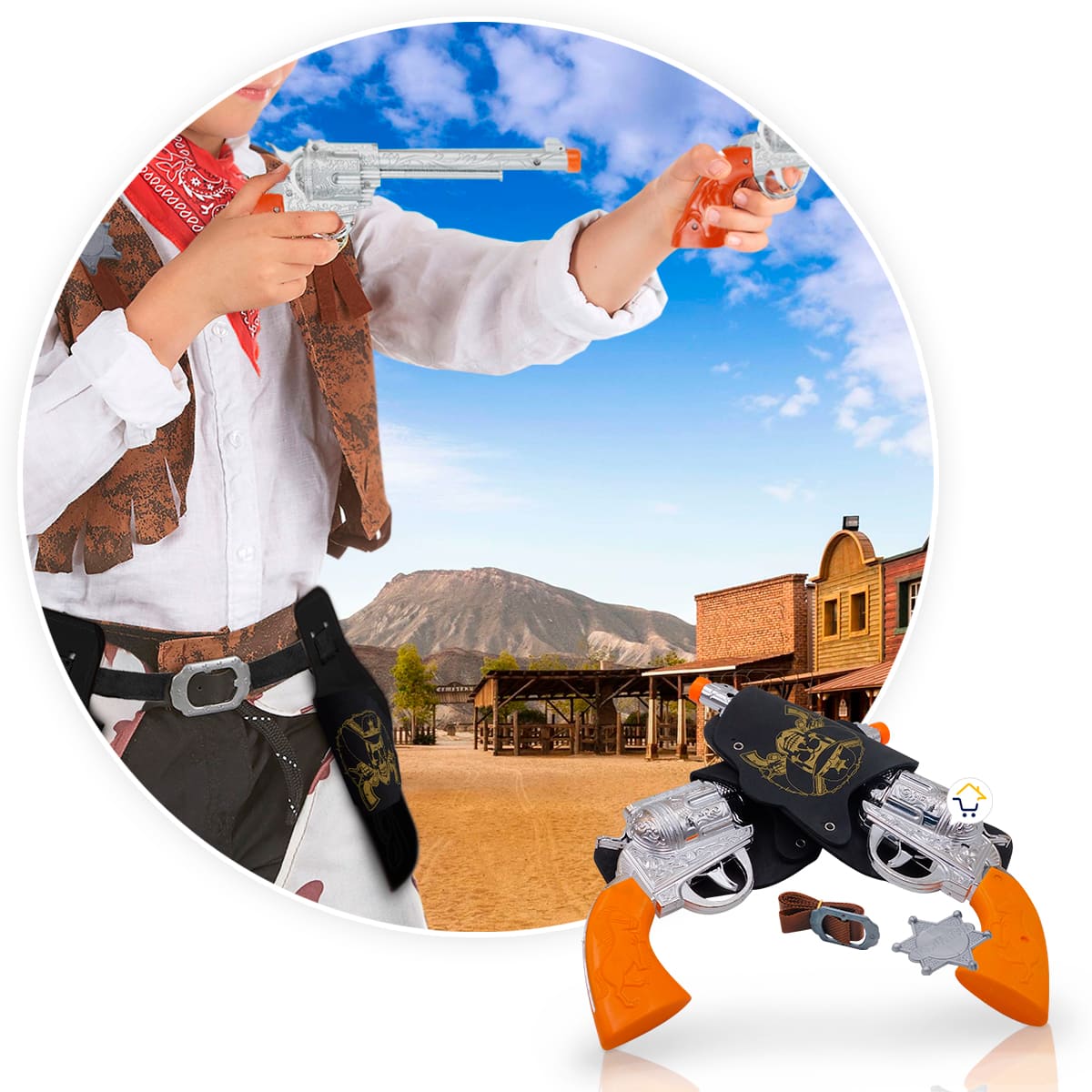 Pistolas Vaquero Cowboy Juguete OF197